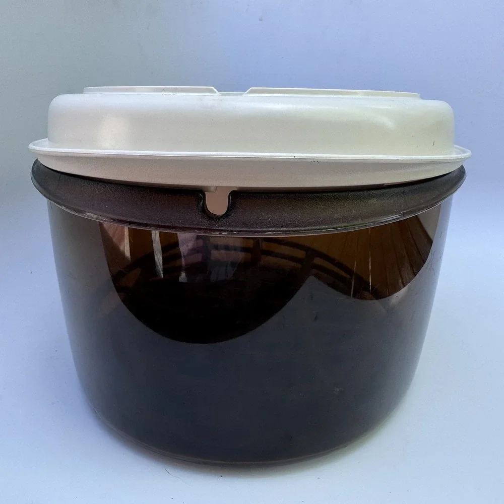 Vtg 1980 Amway Microwave Roaster Micro-Queen Cookware Oval 3-Piece Set (A30)